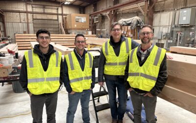 JAMA Visits Glulam Fabrication for USC Football Performance Center