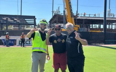 Topping Out Ceremony for USC Baseball Complex